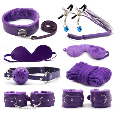 Couples Strap Kit For Bed Bondageromance Restraint Kit Adjustable Straps Fluffy Wrist Handcuffs