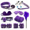PU Leather Luxury Bdsm Set 10pcs Bedroom Restraint Kit Handcuffs Erotic Accessories Constraint Kits